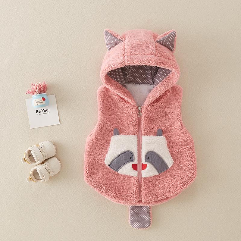 Мягкий жилет для девочек на осень/зиму, 1-3 года