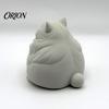 Миниатюрная фигурка толстого кота, милый ленивый декор для стола и автомобиля с прочным основанием, арт-объект из материала PLA, мини-статуэтка для успокоения для офиса, 3D-печать