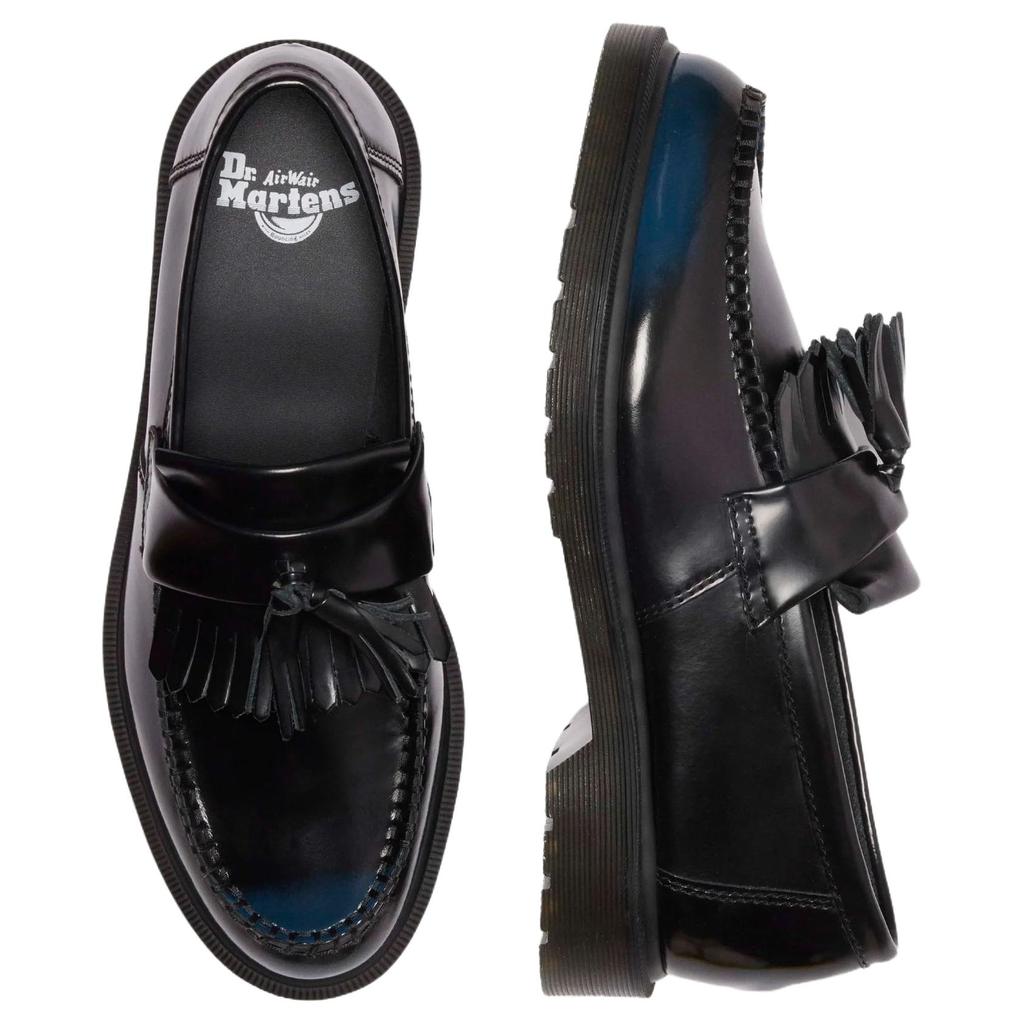 Dr. Martens Adrian Кожаная Мода Удобные Лоферы 3см Унисекс Лоферы Черный Синий 14573401