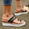Summer New Women Fashion Sandals Comfortable Sport Sandals Open Toe Non-Slip Cut Out Soft Female Wedges Slippers Plus Size 43