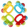 Infant Comfort Rattle 0-3 Years Old Ringing Three-headed Be Hand Grasping Ball Toys Rattle Early Educational Hand Bell Baby Toys