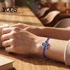 Soft Woven Rope Jewelry 2 Pcs Breast Cancer Awareness Bracelets, Adjustable Braided String Stackable Wrist Accessories Bracelets with Ribbon