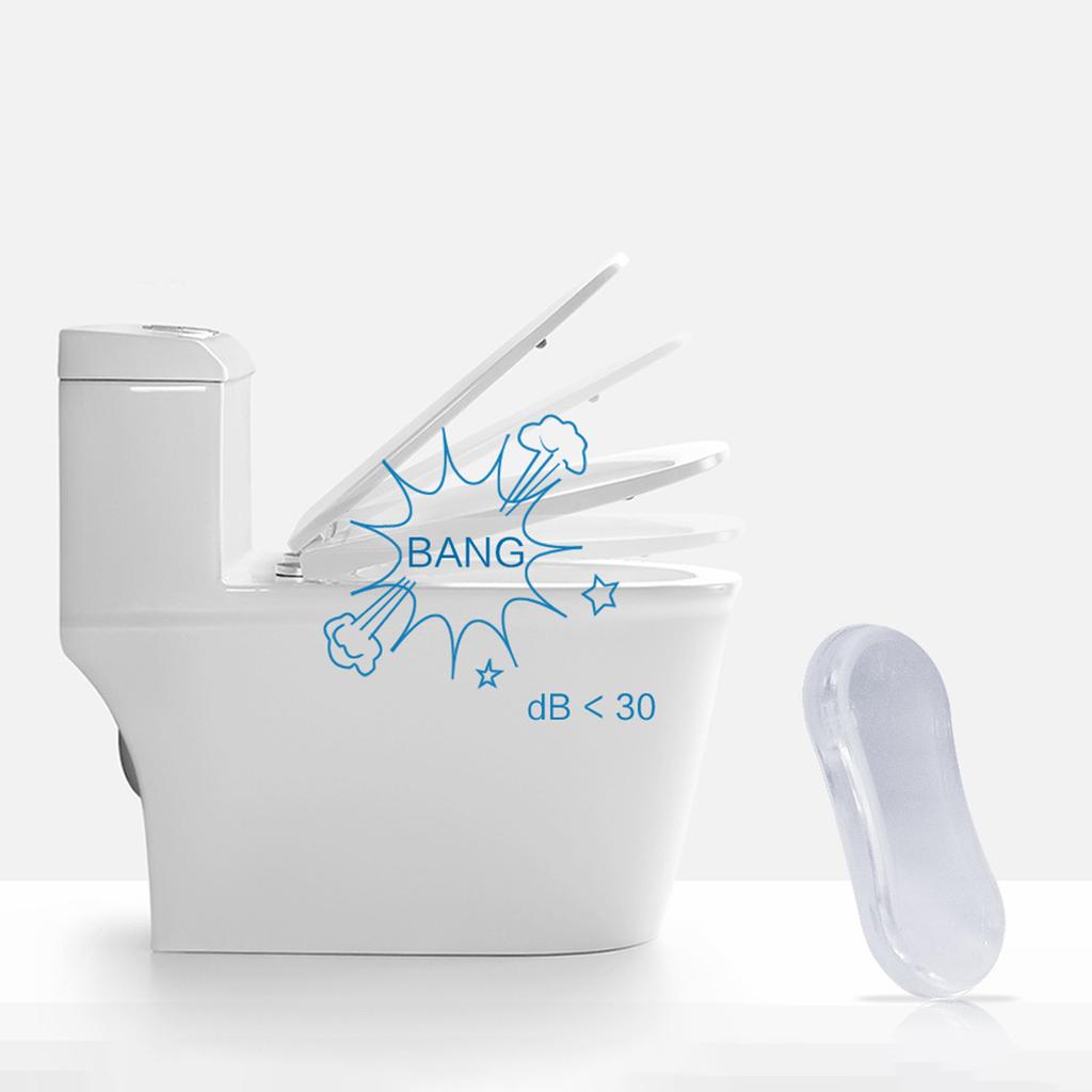 5 шт. Наклейка против столкновений на крышку унитаза, бесшумная наклейка против столкновений, прозрачная резиновая подушка, мебель, наклейка против столкновений, материал Nano PU