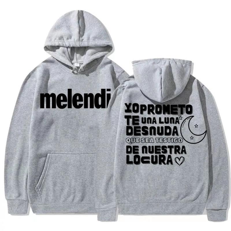 Худи с принтом букв из альбома и тура рэпера Melendi