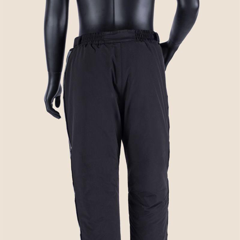 Мужские водонепроницаемые зимние хлопковые брюки с двойной молнией - быстросъемные, свободного кроя, с плюшевой подкладкой, теплые для улицы и рыбалки.