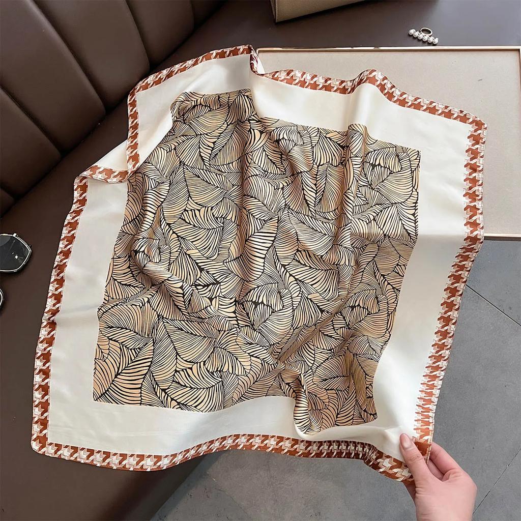 Women Imitation Silk Scarf Foulard Neckerchief Square 70cm Hairbands Shawls Wraps Bandana New