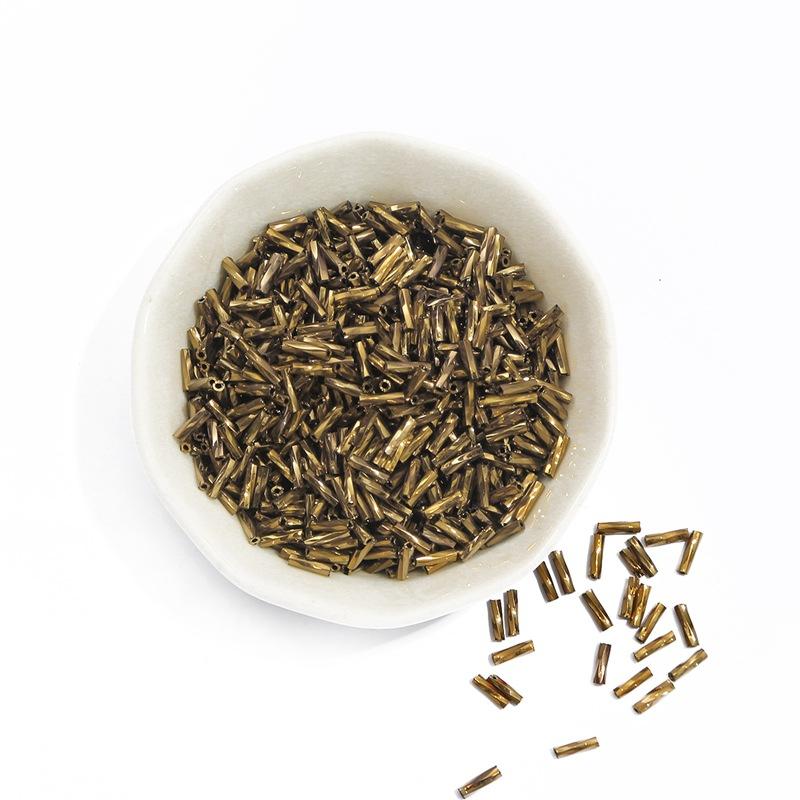 300 шт. 2x6 мм спиральные трубчатые бусины, аксессуары для одежды, изготовление платьев, сделай сам, спиральные стеклянные бусины для изготовления ювелирных изделий, браслетов, стекляруса, крутые трубчатые бусины