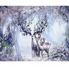 Diy Diamond Painting Forest Landscape Deer Full Circular Diamond Embroidery Cross Stitch Rhinestone