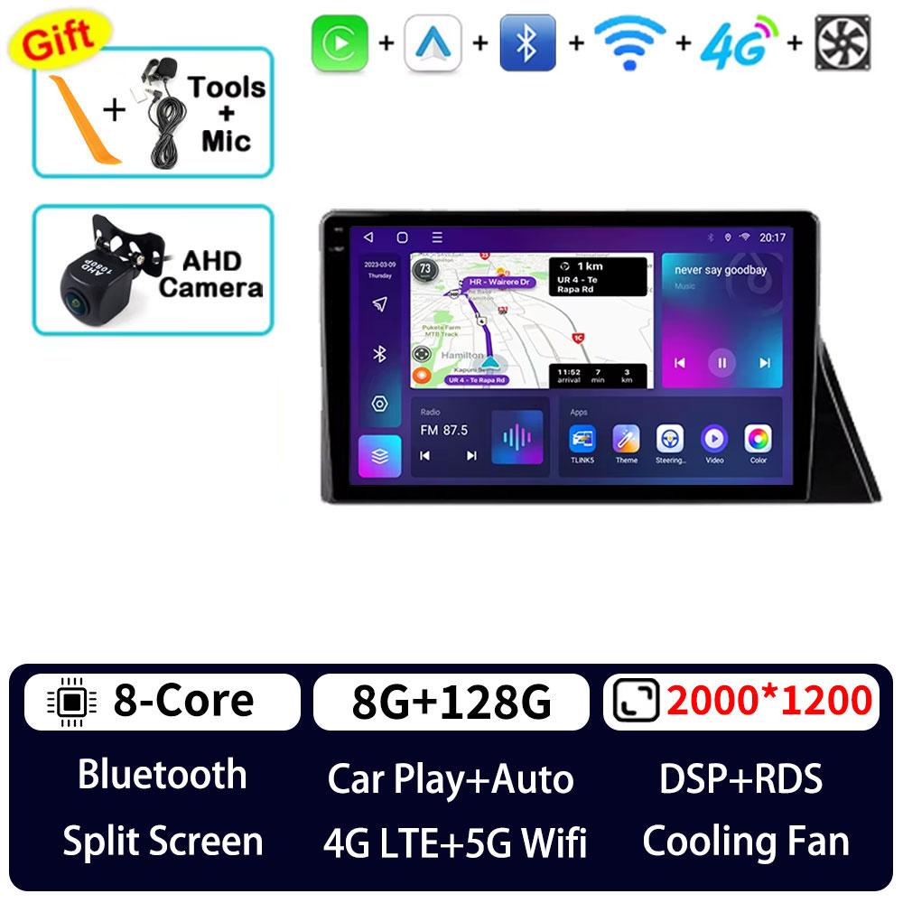 Autoradio multimédia Android 16 pour Toyota Sienta 2 XP170 LHD 2015 - 2022, navigation GPS, Carplay, écran QLED