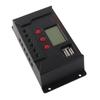 Контроллер заряда солнечной батареи 30A 12V/24V Интеллектуальный регулятор заряда аккумулятора с 2 портами USB