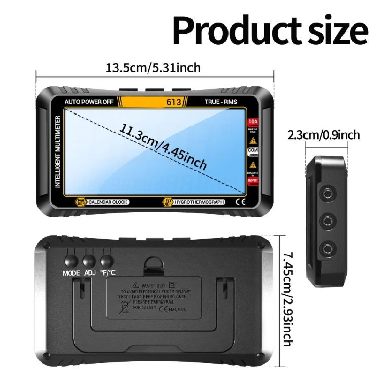 Ohmmeter Voltmeter with Backlit 4000 CountsDigital Multimeter Voltage Current Tester Multi Tester