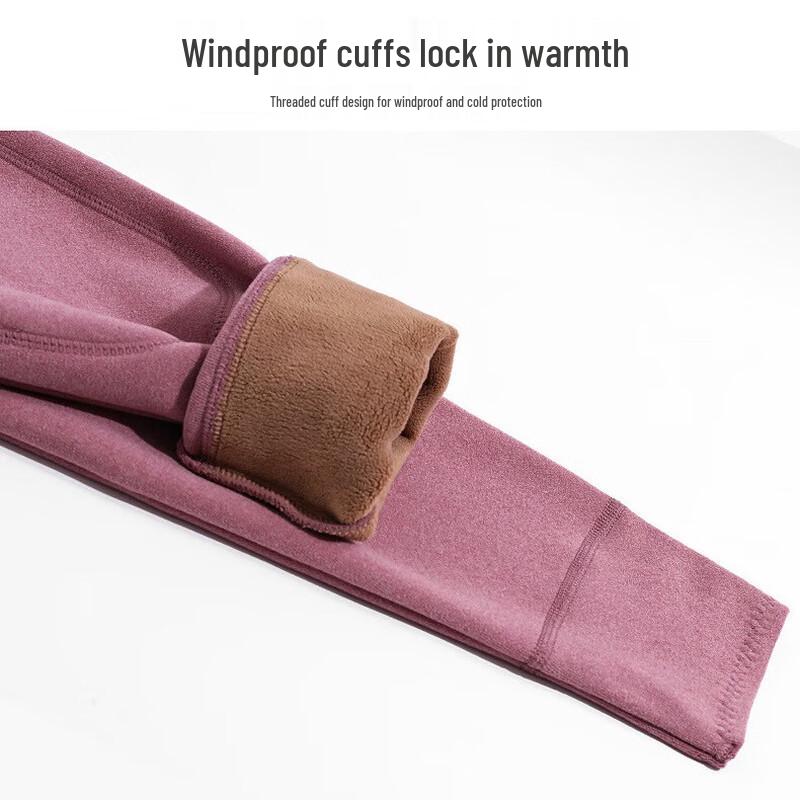 Женские плюшевые термобрюки-наколенники Hengyuanxiang