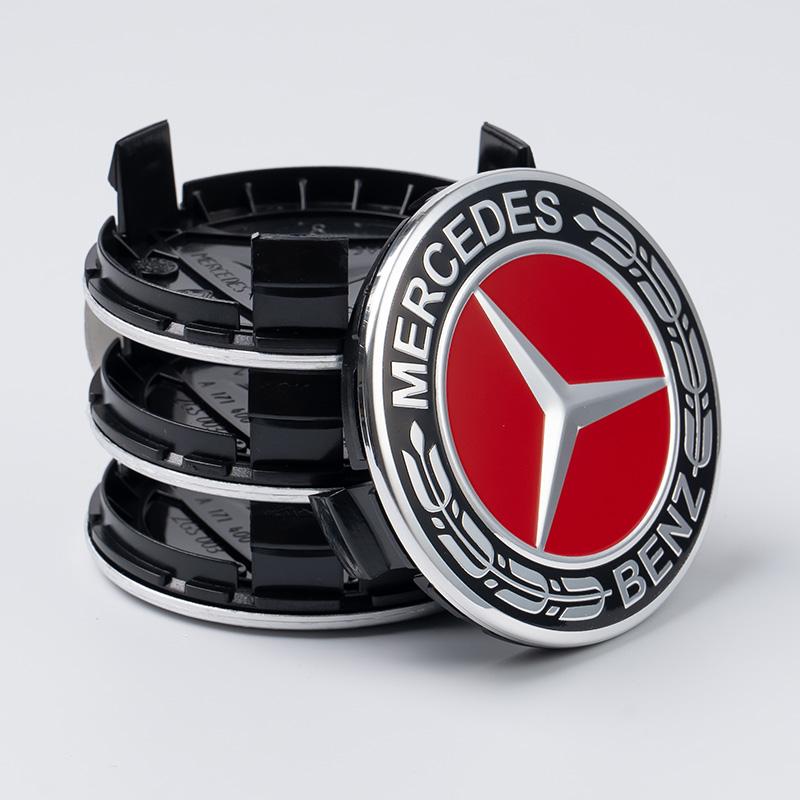 4pcs A1714000025 75mm Car wheel Hub Cap Emblem badge logo Mercedes Benz Amg C E Class CLA GLC W205 W212 W213 W176 W177 X253 W117