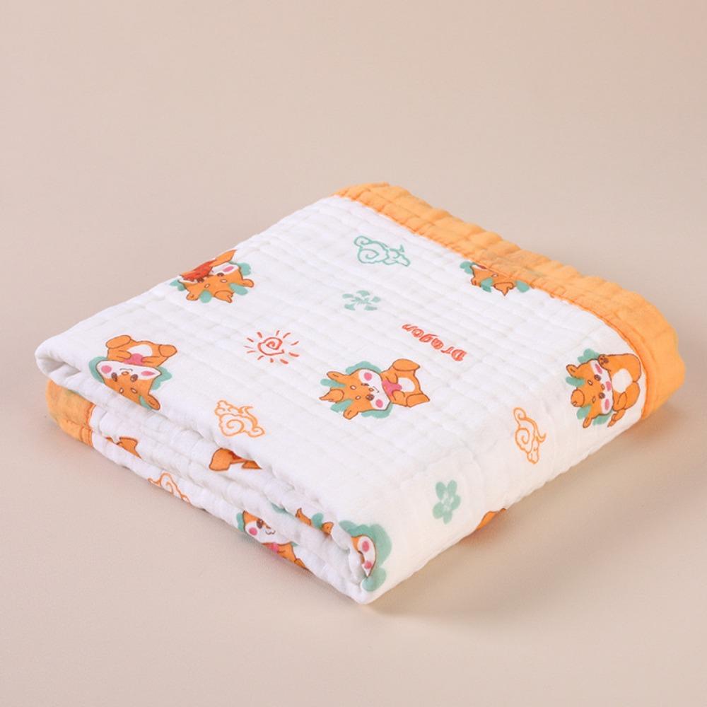 Baby Pure Cotton Class A Soft and Breathable Six-layer Integrated Children's Bath Towel Kindergarten Small Quilt