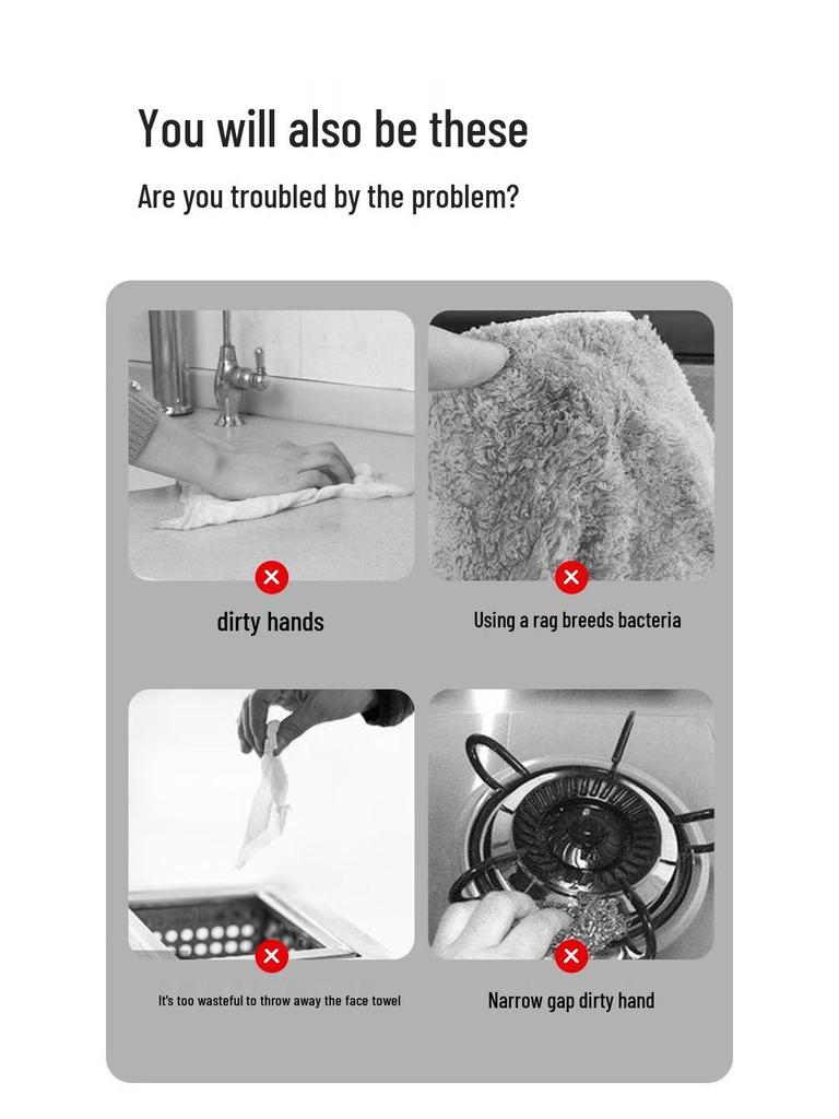 Вращающаяся мини-швабра и полотенце для умывания лица - Бесконтактный, многофункциональный инструмент для уборки дома