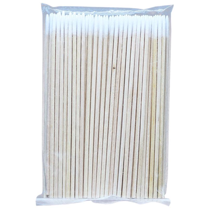 Pink Double-Ended Embroidery Cotton Swabs: Multi-Functional Eyeliner and Nail Art Cleaning Tool (7cm)