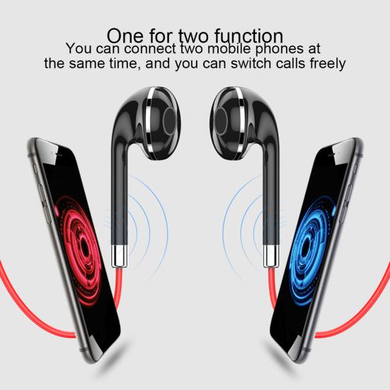 Магнитная беспроводная Bluetooth-совместимая стереогарнитура с микрофоном и шейным ободом Handsfree