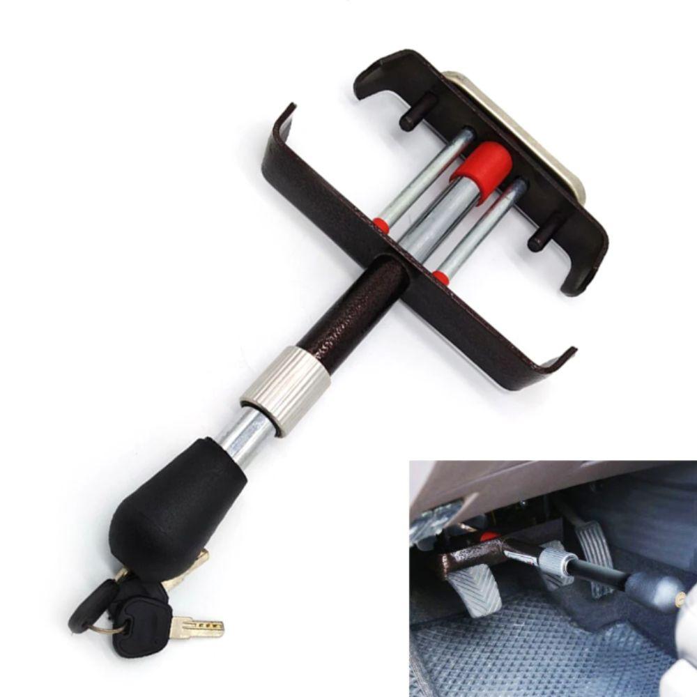 Universal Brake Pedal Lock All-Metal Anti-Theft Lock Foot Pedal Lock  Manual Transmission