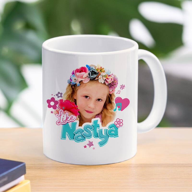 Кружка Like Nastya, креативный дизайн, Лидер продаж, акция, посуда для напитков для детей, друзей, рождественский подарок, 11 унций