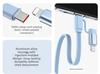 Retractable Four-in-One Data Cable 100W PD Fast Charge for USB-A/Micro Connectors for Mobile Phone Data Transfer