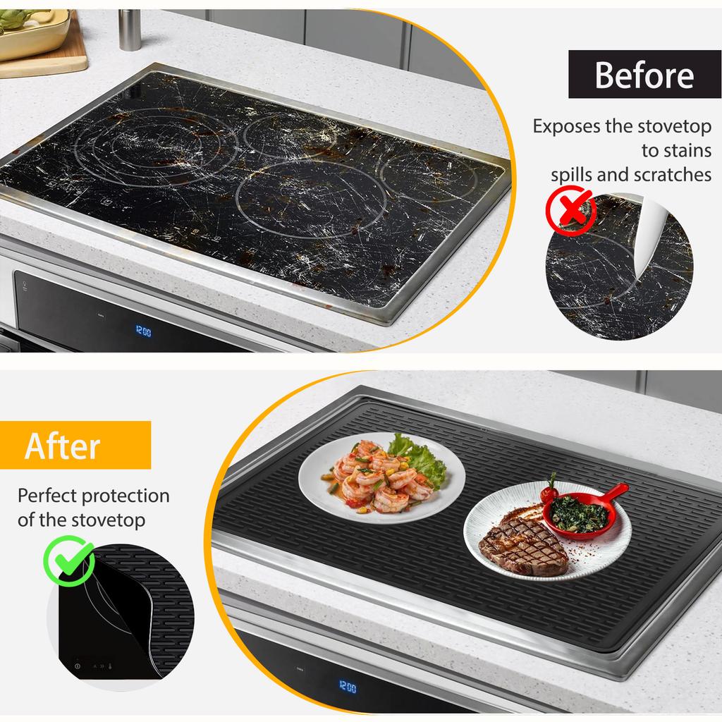 Очень большой нагревательный силиконовый поддон для сушки, силиконовая верхняя крышка печи и защитная накладка на столешницу