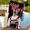 Звезда A-Asap R-Rocky Хип-Хоп Классический Фильм Пляжные Полотенца Полотенце для Душа Сауна Путешествия Спа Микрофибра Аксессуары для Спортзала Милый Декор для Комнаты