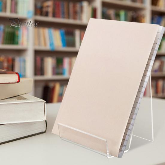 Акриловая подставка для книг, 6 шт., прозрачный мольберт, треугольная опора, многофункциональный прозрачный держатель для дисплея