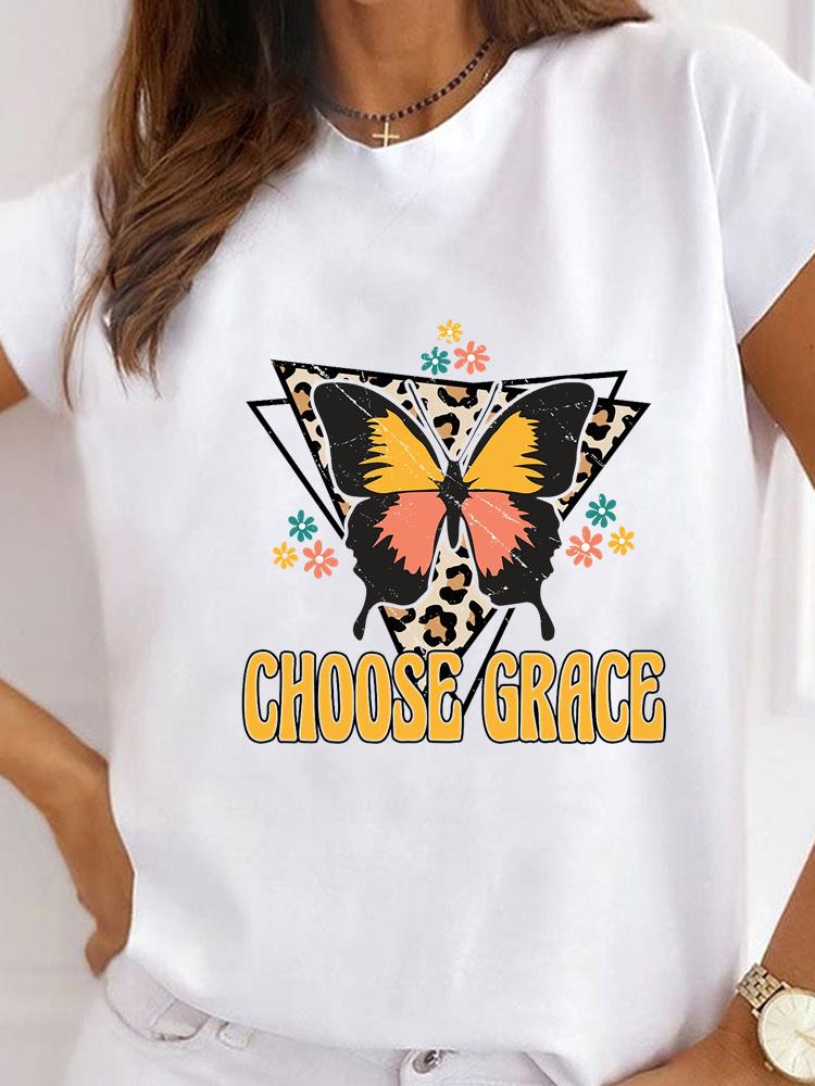 Женская одежда Bee Love Style Надпись Принт на одежде Футболка с коротким рукавом Летний топ Футболка Базовая модная графическая футболка