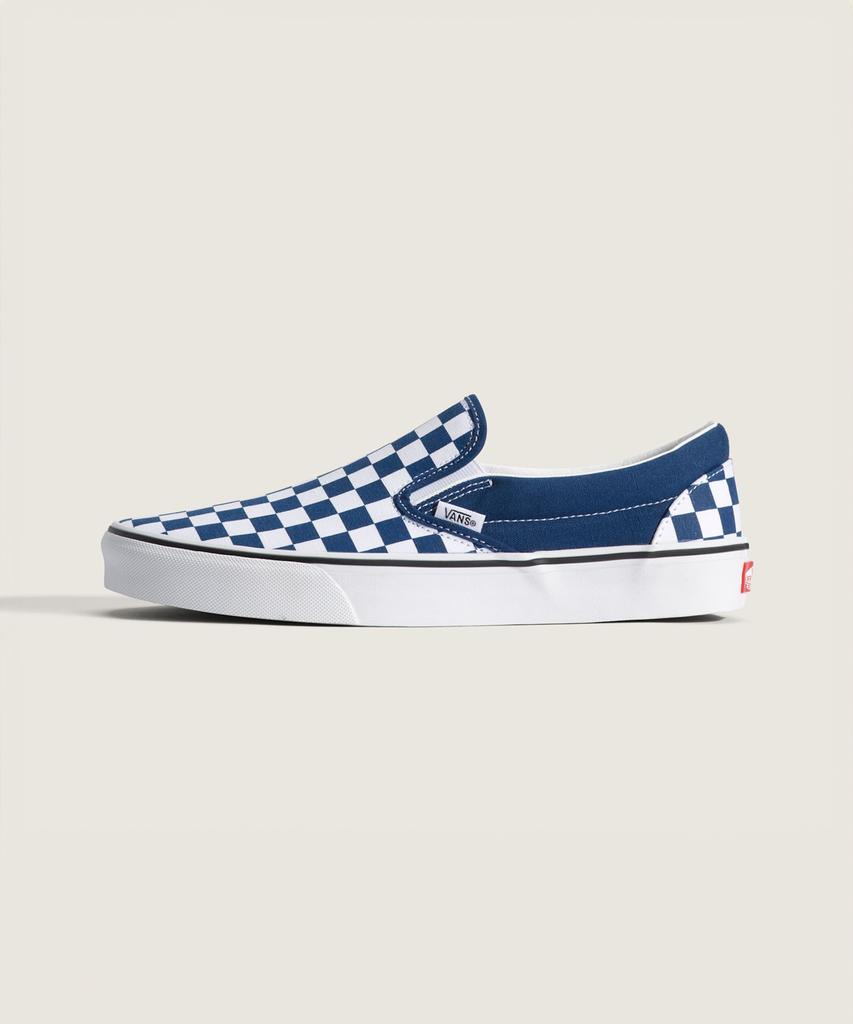 Классические слипоны Vans - (Теория цвета) Шахматная доска Глубокий индиго / Vn000Dahfob1