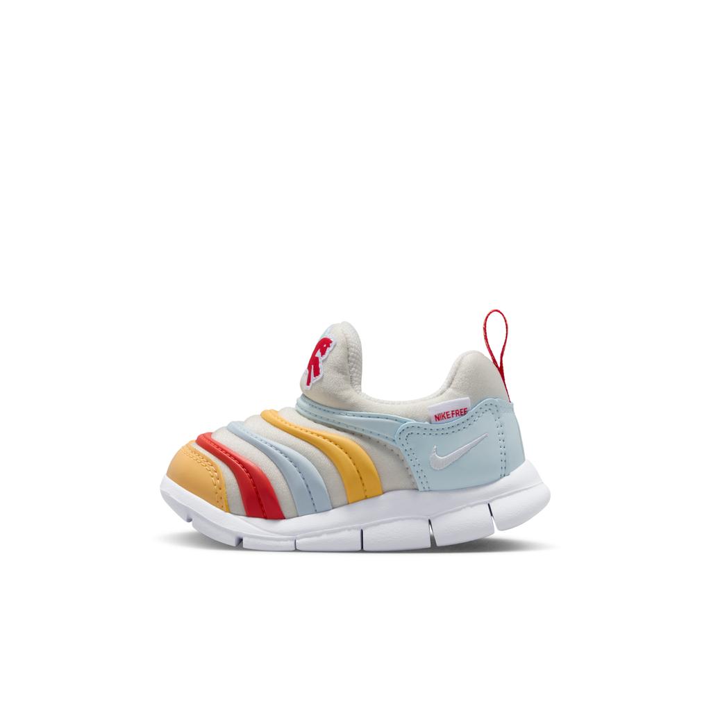 Nike Dynamo Free Fabric Low top Toddler Shoes White Blue Red Infant And Toddler IQ1138-111