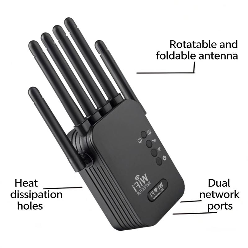 Двухсетевой интерфейс Wi-Fi 6 Повторитель Усилитель Сигнала Роутер 300 Мбит/с Усилитель Сигнала Усилитель Сотовой Связи