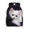 Школьный рюкзак, детская сумка на плечо, школьная сумка для школьников, новая школьная сумка для детей, индивидуальный узор, милый кошачий принт