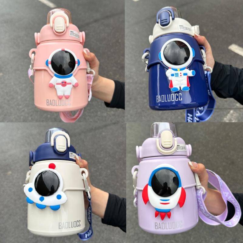 Hseen 2023 Новая детская термокружка Милая мультяшная кружка-поильник из нержавеющей стали объемом 850 мл