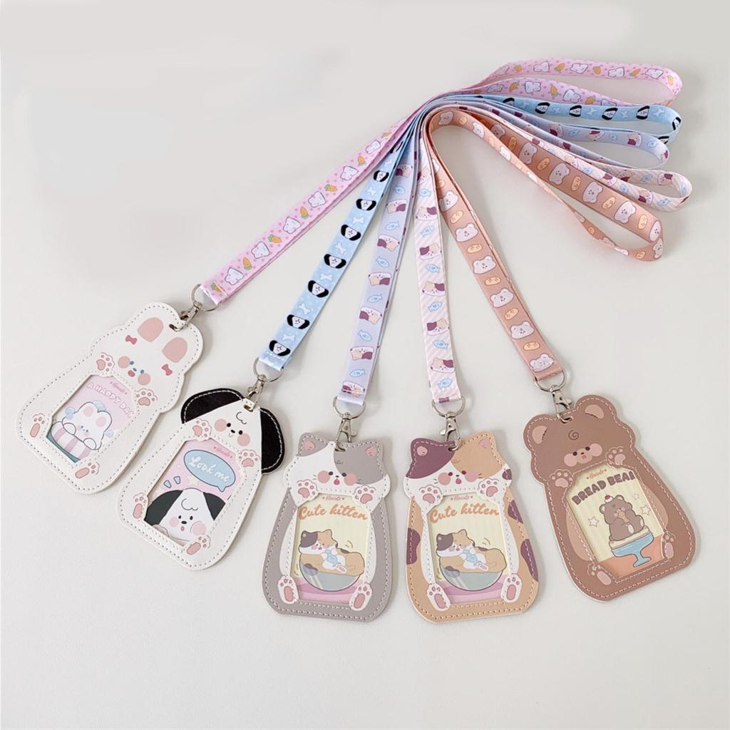 Форма Полый Прозрачный Держатель для карт Нашейный Держатель для ID-карты для проездного билета Студенческий Кампусный Держатель для карт