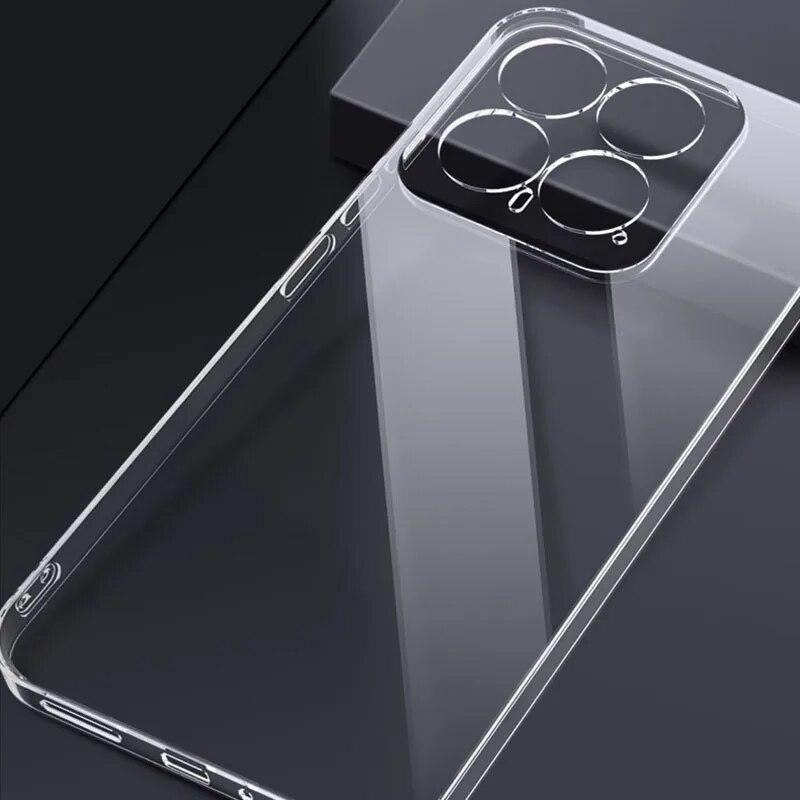 Ультратонкий силиконовый прозрачный мягкий чехол для Xiaomi Mi 13 12 Lite 14 13T 12 12S 12X 12T Pro ультра прозрачный кристаллический корпус из ТПУ Mi 13