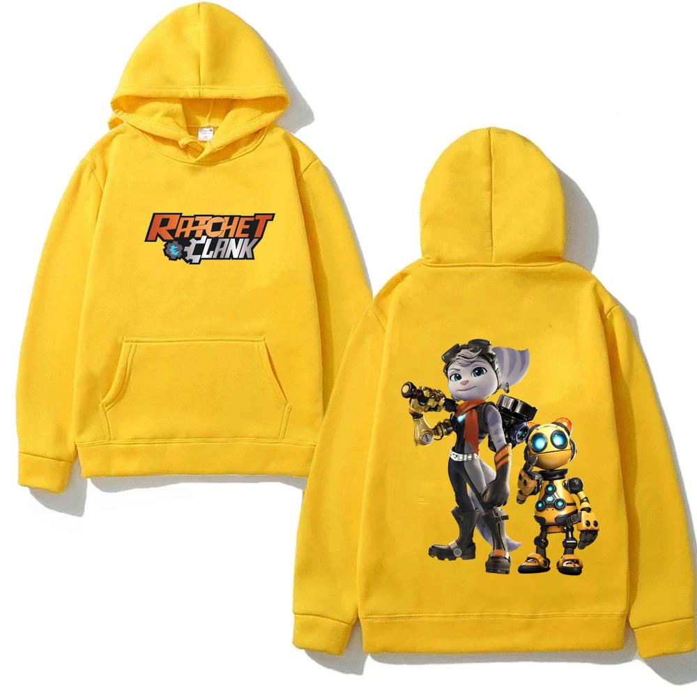 Ratchet & Clank Rift Apart Game Hoodie Casual Sweatshirt Fleece Clothes Unisex with Pocket  Hoody