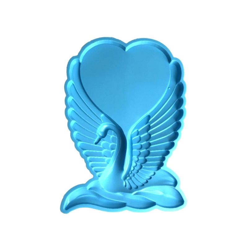 Resin Mold Swan-Wings Picture Frames Silicone Molds for DIY Resin Epoxy Casting Photo Frames Mold for Home Decoration