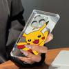 Clear Square Back Tube Case Protection For iPhone 16 ProMax 14 Pro Max 15 Plus 13 12 11 Anti-Oxygen,Cute Pikachu Pattern Casing