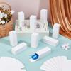 100pcs Paper Gift Storage Boxes Packaging Carton Boxes for Essential Oil Bottle Rectangle White 3.2x3.2x9.2cm