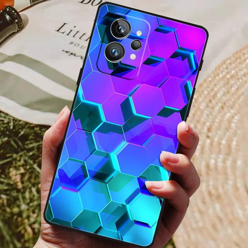 Чехол для Realme GT2 Pro 5G ТПУ Черный Бампер Силиконовый Защитный Funda для Realme GT 2 Pro Чехол для Телефона GT2 Pro 2PRO 2022 Capas