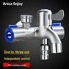 Трехходовой кран для стиральной машины Anica Enjoy из нержавеющей стали