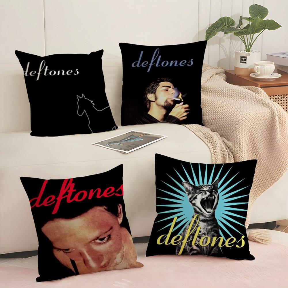 Чехол для подушки Deftones (D) Мягкий коротковорсовый чехол для подушки Гладкая уютная текстура Эстетичный чехол для подушки Декор для дома