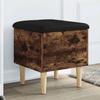 VidaXL Storage Bench, Chest with Lid, Shoe Bench with Seat, Living Room Stool, Modern, Smoked Oak 835065