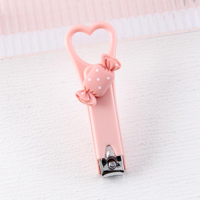 Кусачки для ногтей с рисунком «Любовь», милые мини-щипцы для ногтей, бытовые складные кусачки для ногтей с защитой от брызг, маникюрные кусачки для ногтей