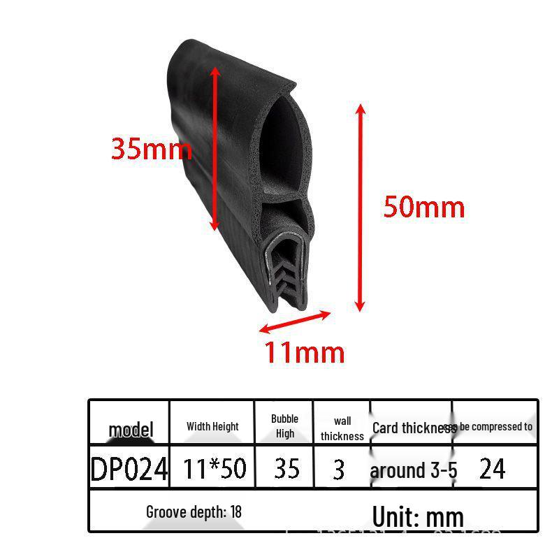 U-образные уплотнительные ленты из вспененной резины для шкафов и автомобильных дверей