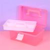 Многофункциональный ящик для хранения с отделениями Пластиковый органайзер для нейл-арта Коробка большой вместимости для организации мелких предметов