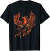 Мотивационная футболка унисекс From The Ashes I Rise Phoenix