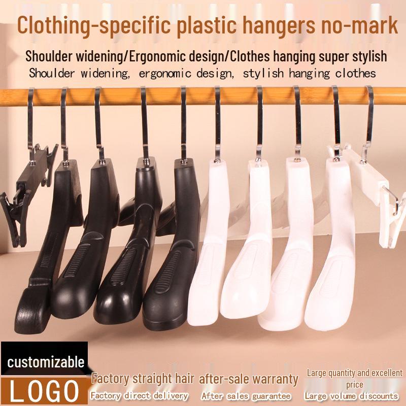 Non-Slip, Mark-Free Plastic Hangers for Home & Store Use - Ideal for Clothes Storage
