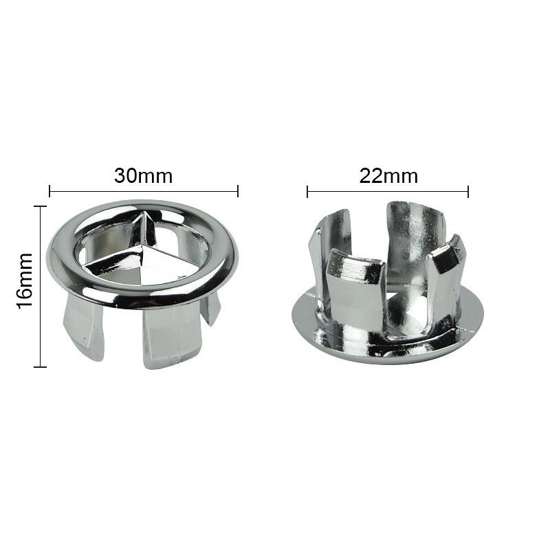 Overflow Ring Popular Ceramic Basin Plastic 2PCS Overflow Spare Cover Spilled Water Ring Hot Sale Sink Round Ring Bathroom Supplies Accessory