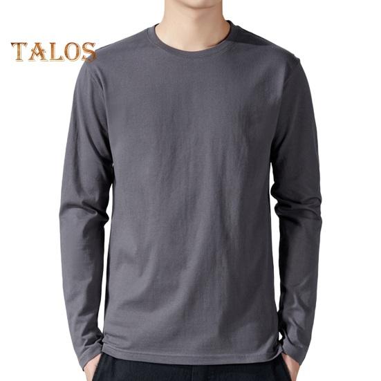 Мужская спортивная футболка свободного покроя с круглым вырезом, однотонная, с длинными рукавами, для дома, для занятий спортом, бега, баскетбола